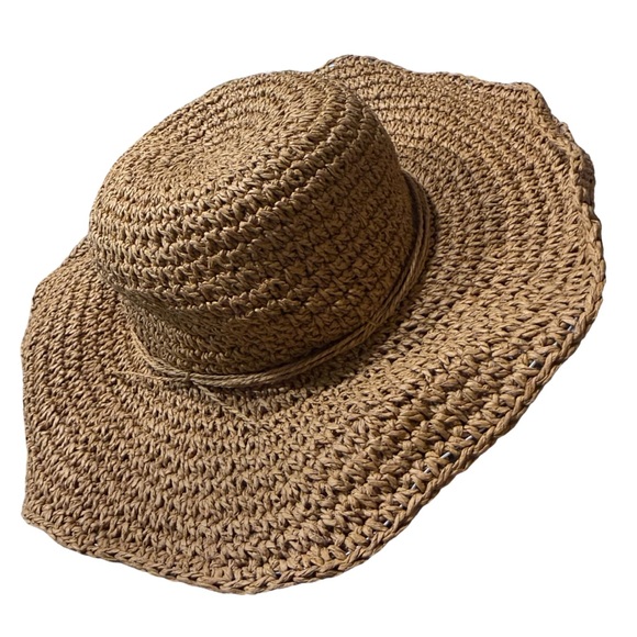 Broner Straw Hat Wide Brim Dark Tan - Picture 10 of 10